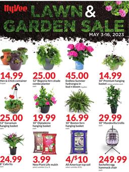 Hy-Vee Ad Gardening May 3–16, 2023