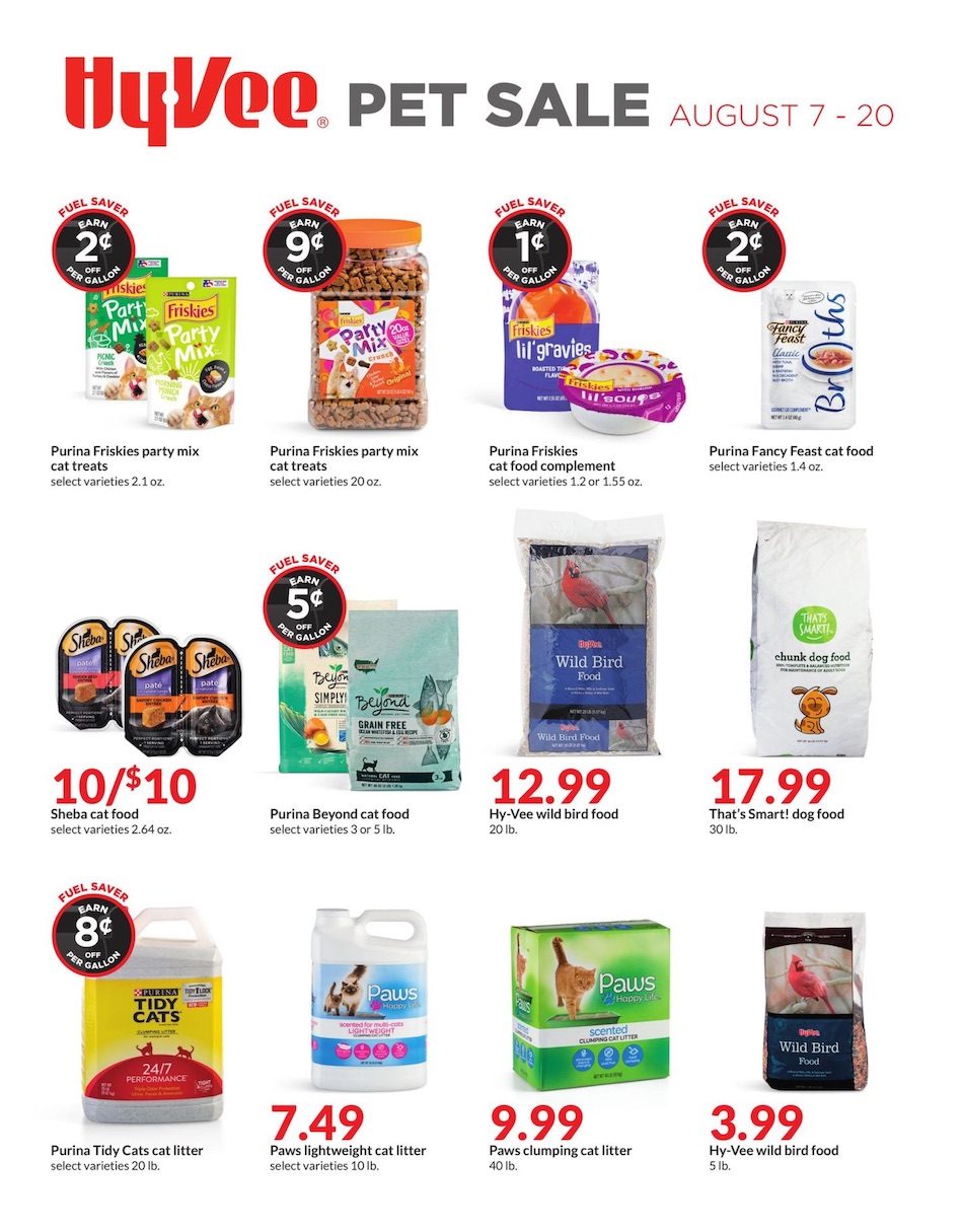 HyVee Ad Pet Sale Aug 7 20, 2023 WeeklyAds2