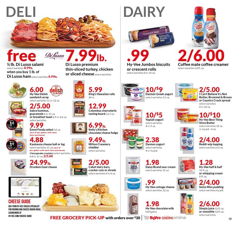 Hy vee Ad page 13