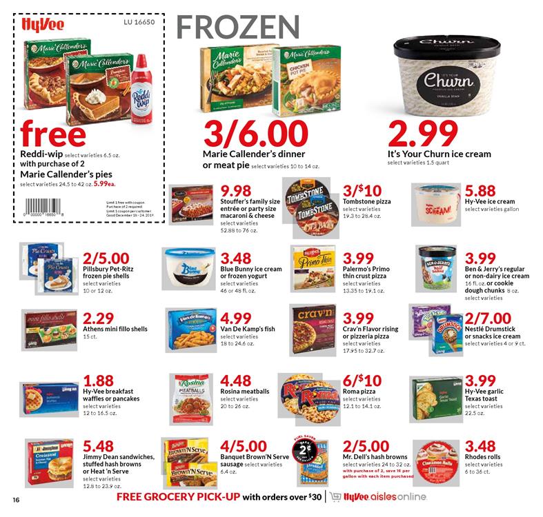 Hy vee Ad page 16