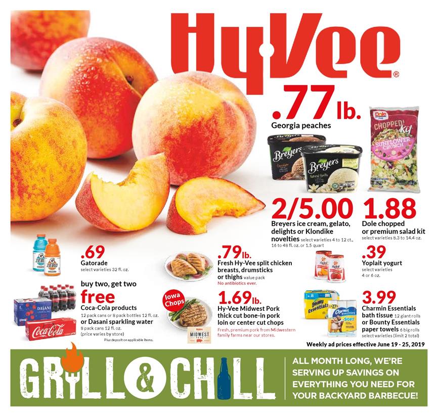 Hyvee Weekly Ad Jun 19 - 25, 2019 page 1