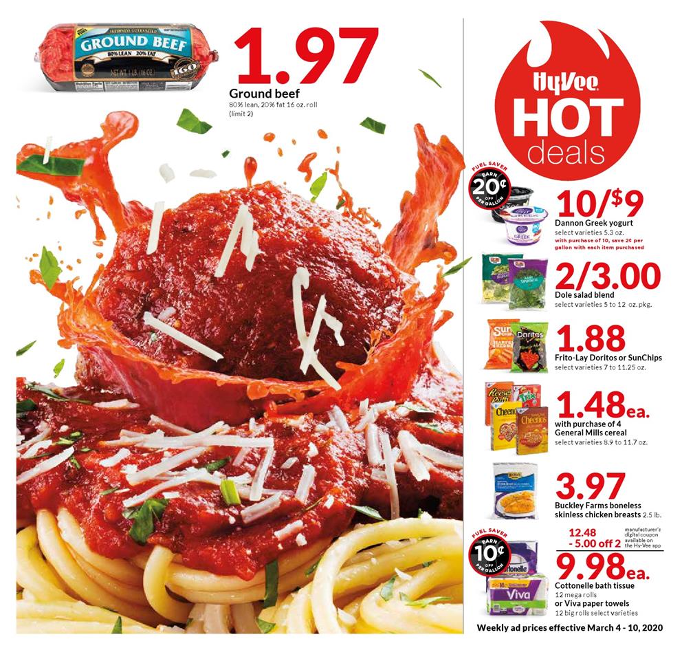 Hyvee Weekly Ad Mar 4 - 10, 2020 page 1