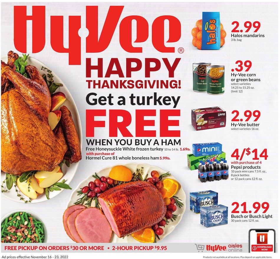 Hyvee Weekly Ad Nov Thanksgiving Nov 16 24, 2022 WeeklyAds2