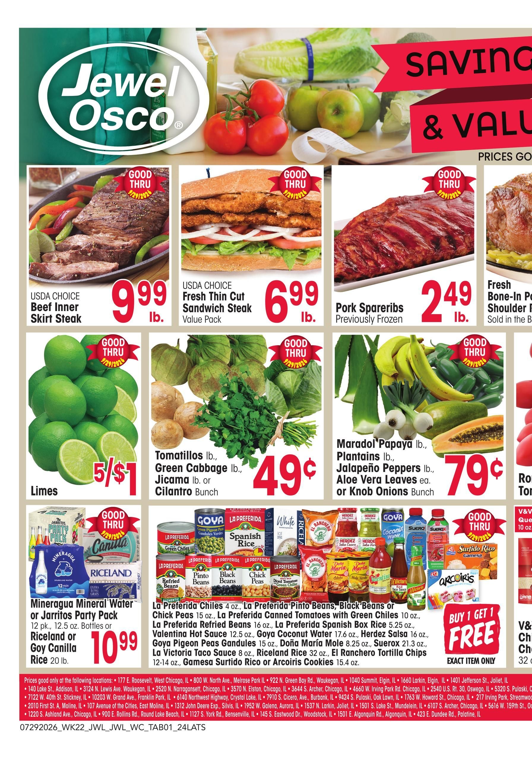 Jewel-Osco Specialty Publication July 29 - September 29, 2026 page 1