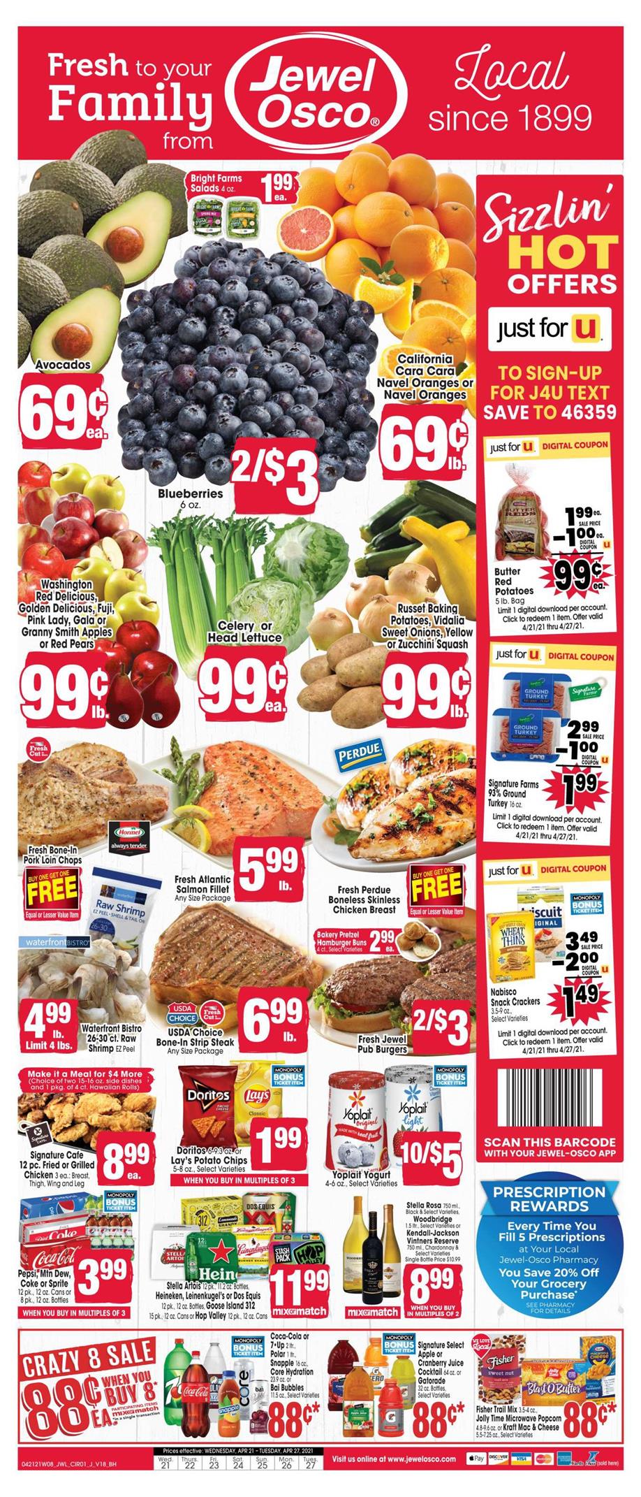 Jewel-Osco Weekly Ad Apr 21 - 27, 2021 - WeeklyAds2