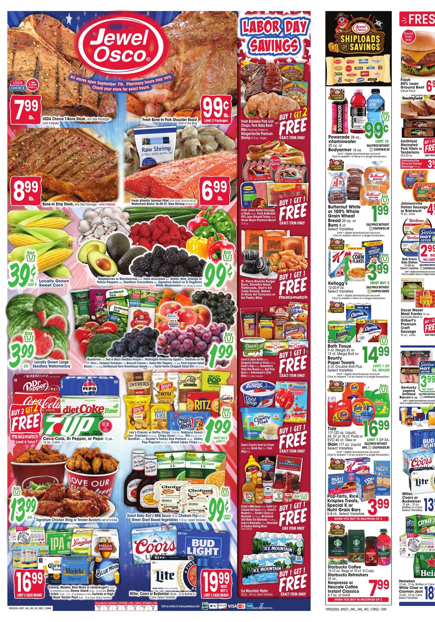 Jewel-Osco Weekly Ad September 2 - 8, 2026 page 1