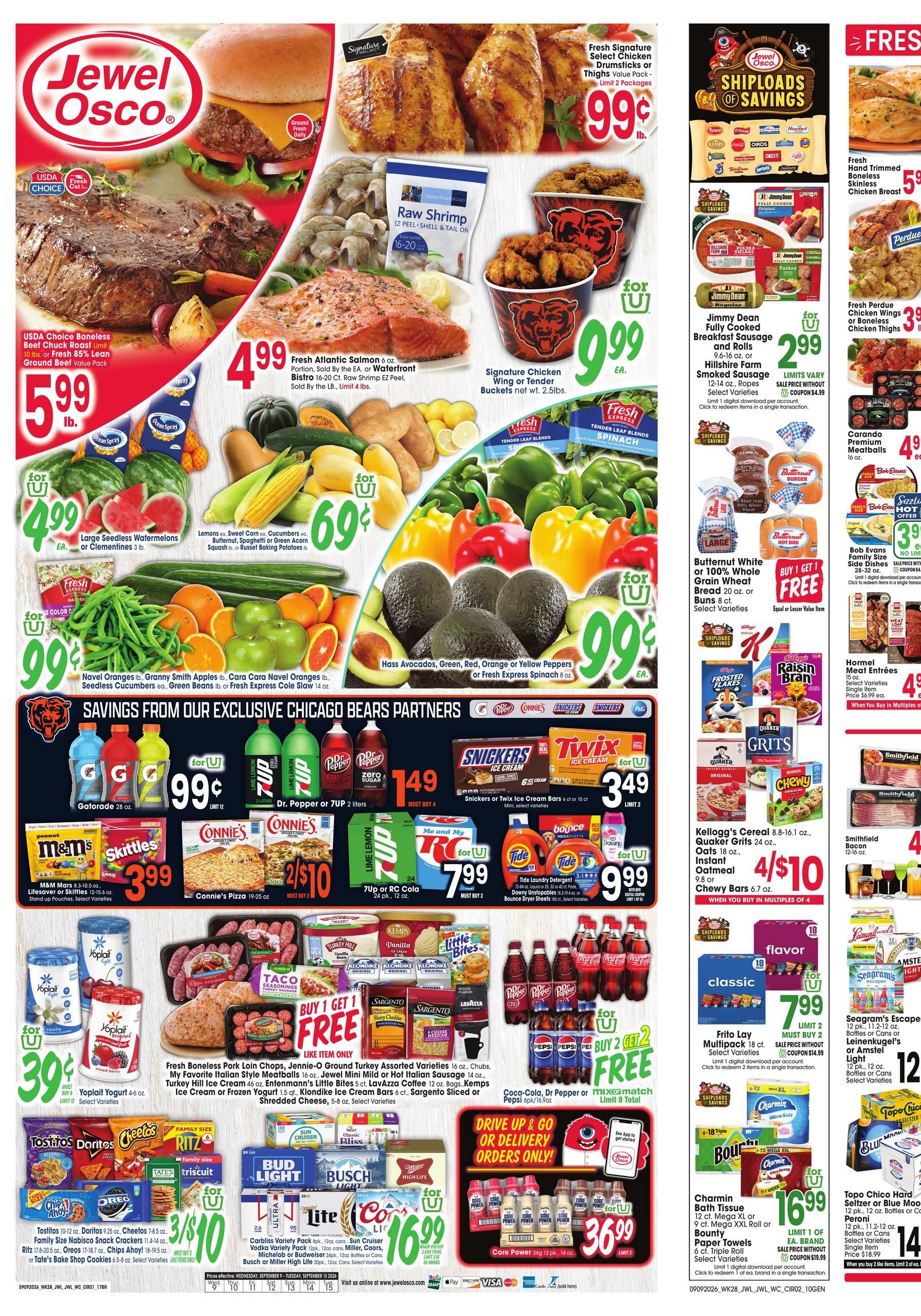 Jewel-Osco Weekly Ad September 9 - 15, 2026 page 1