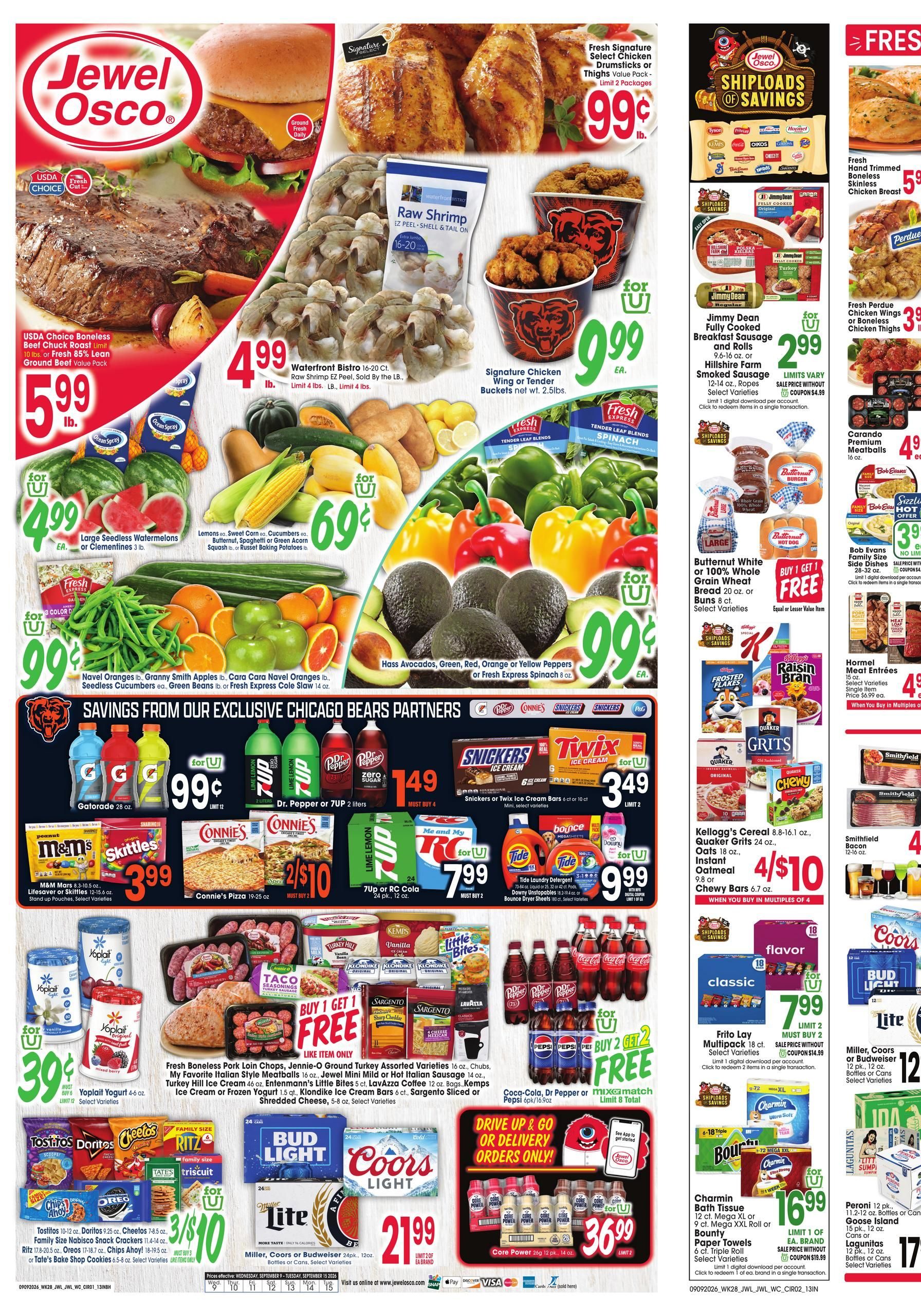 Jewel-Osco Weekly Ad September 9 - 15, 2026 page 1