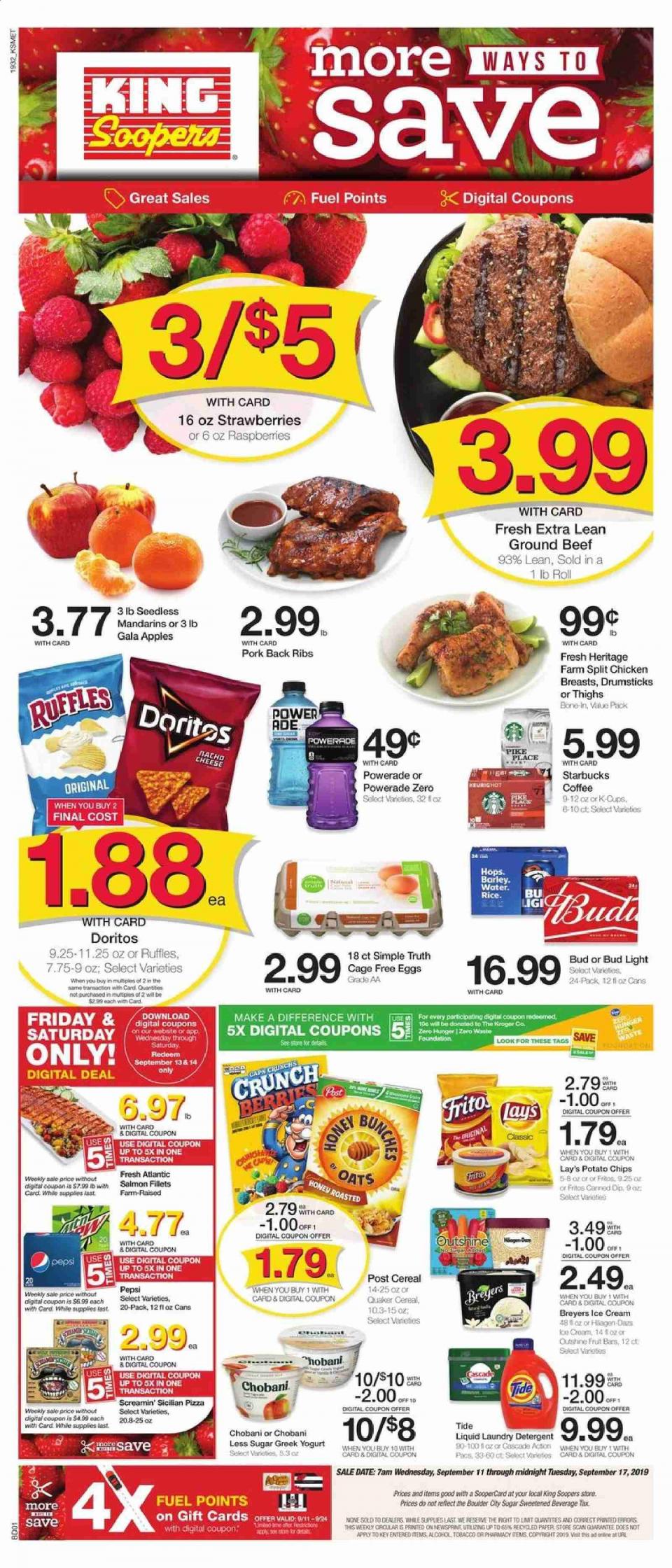 King Soopers Ad Sep 11 - 17, 2019 page 1