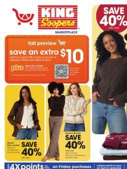 King Soopers Weekly Ad King Soopers Home & Apparel September 16 - 29, 2026