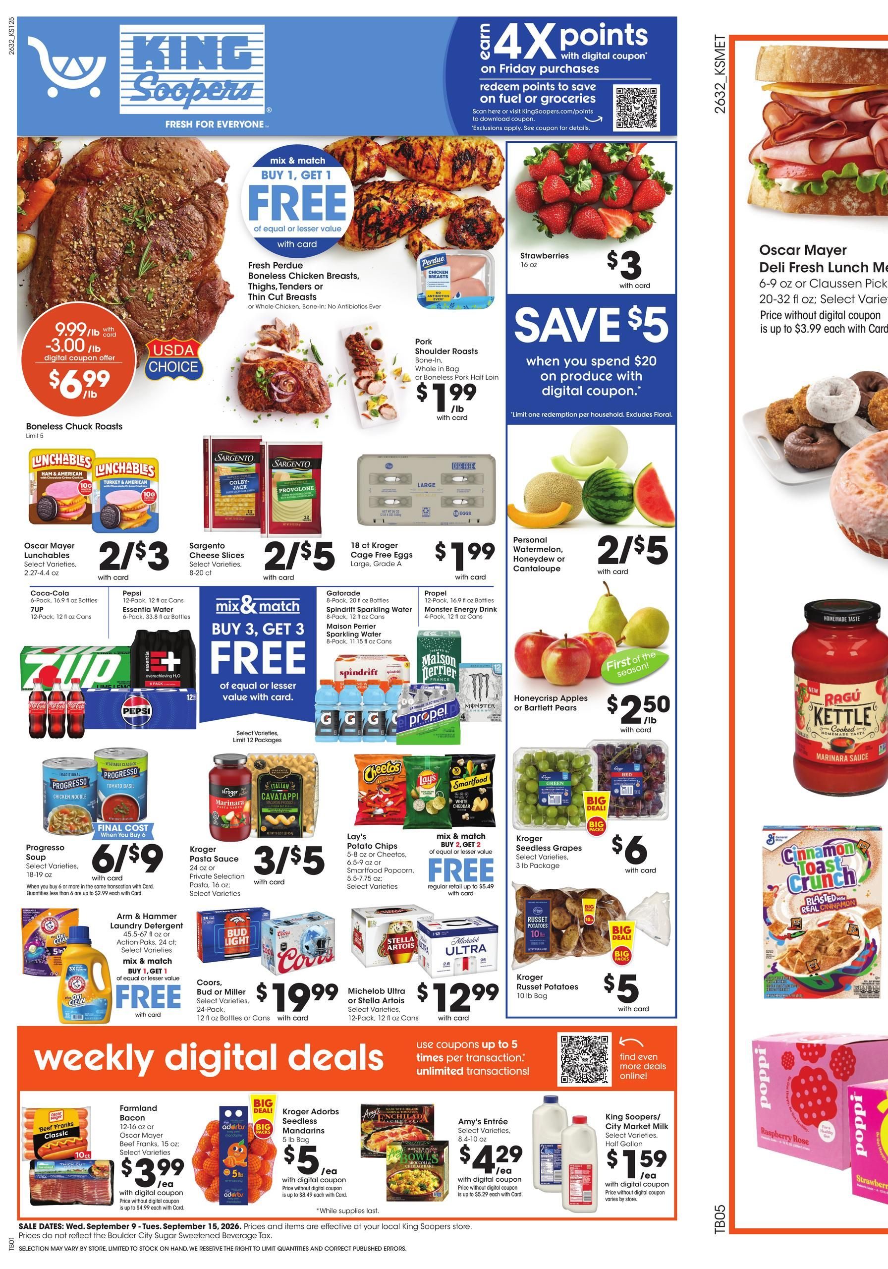 King Soopers Weekly Ad September 9 - 15, 2026 page 1