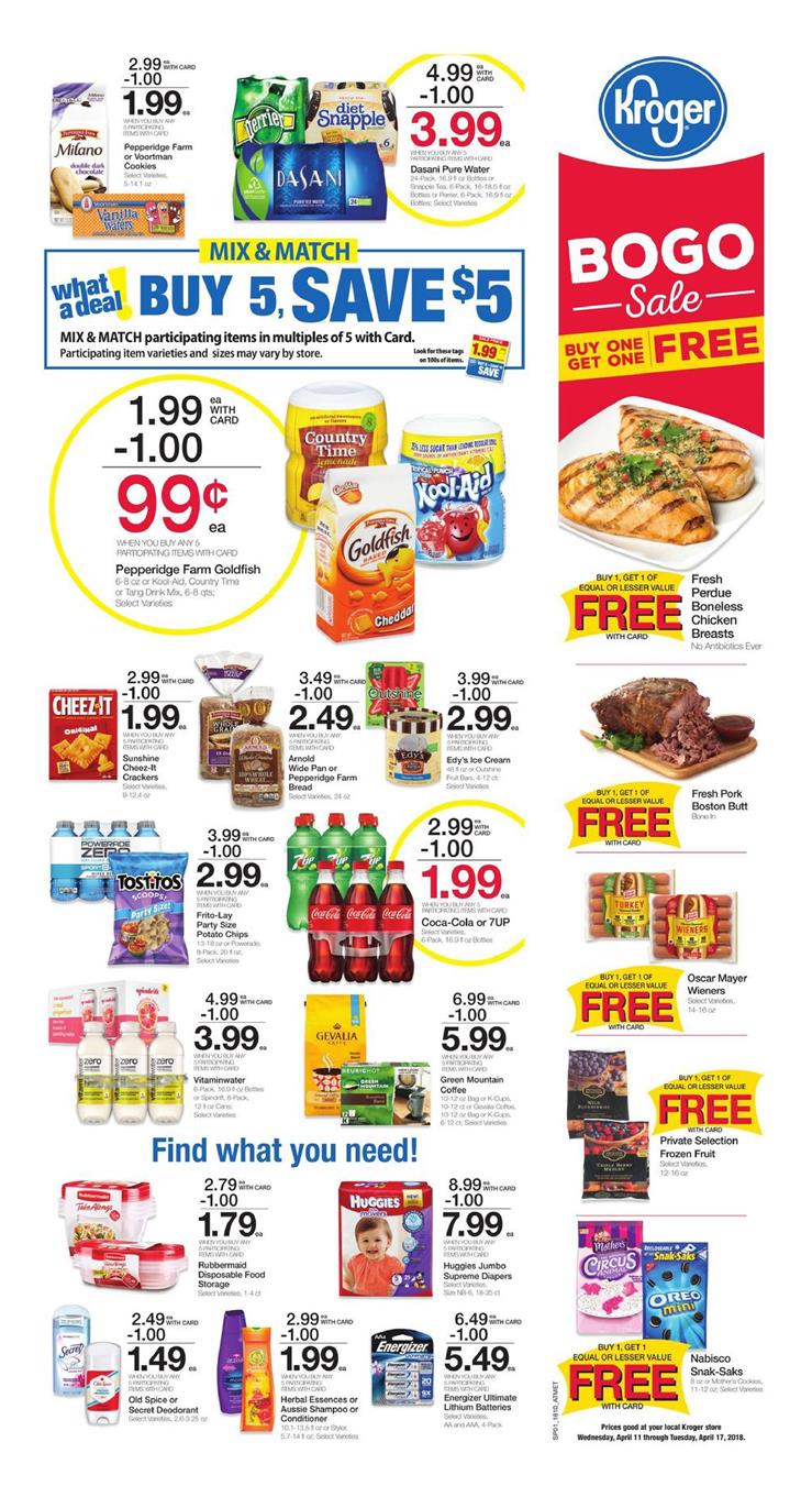 Kroger Weekly Ad April 11 17, 2018 WeeklyAds2