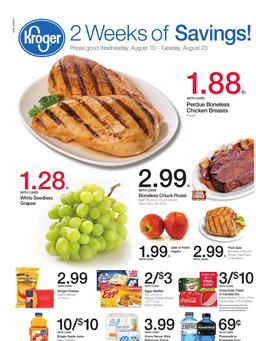 Kroger Weekly Ad Aug 10 - 23 2016
