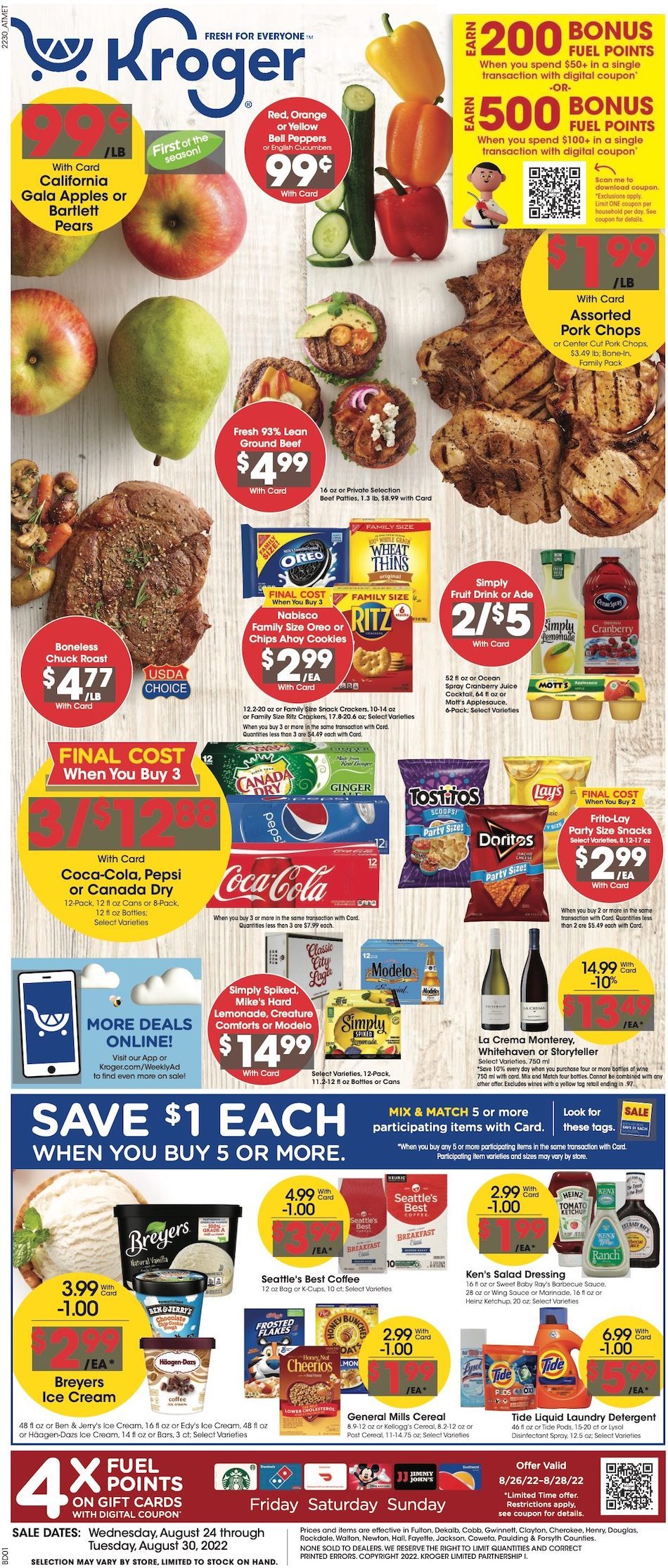 Kroger Weekly Ad Aug 24 - 30, 2022 - WeeklyAds2