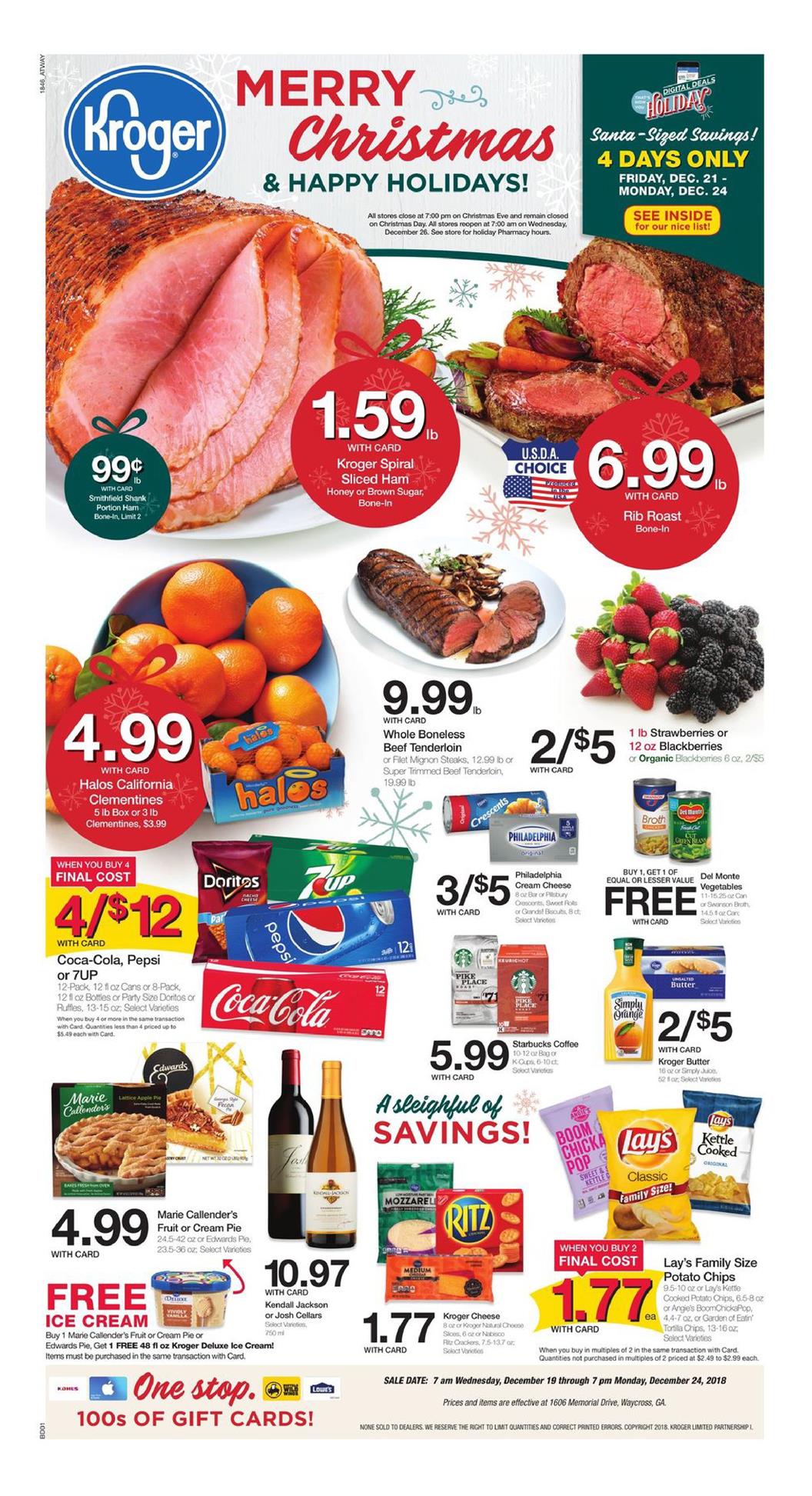 Kroger Weekly Ad Dec 19 25, 2018 WeeklyAds2