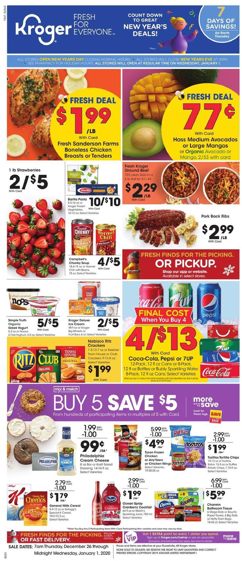 Kroger Weekly Ad Dec 26 2019 - Jan 1, 2020 - WeeklyAds2