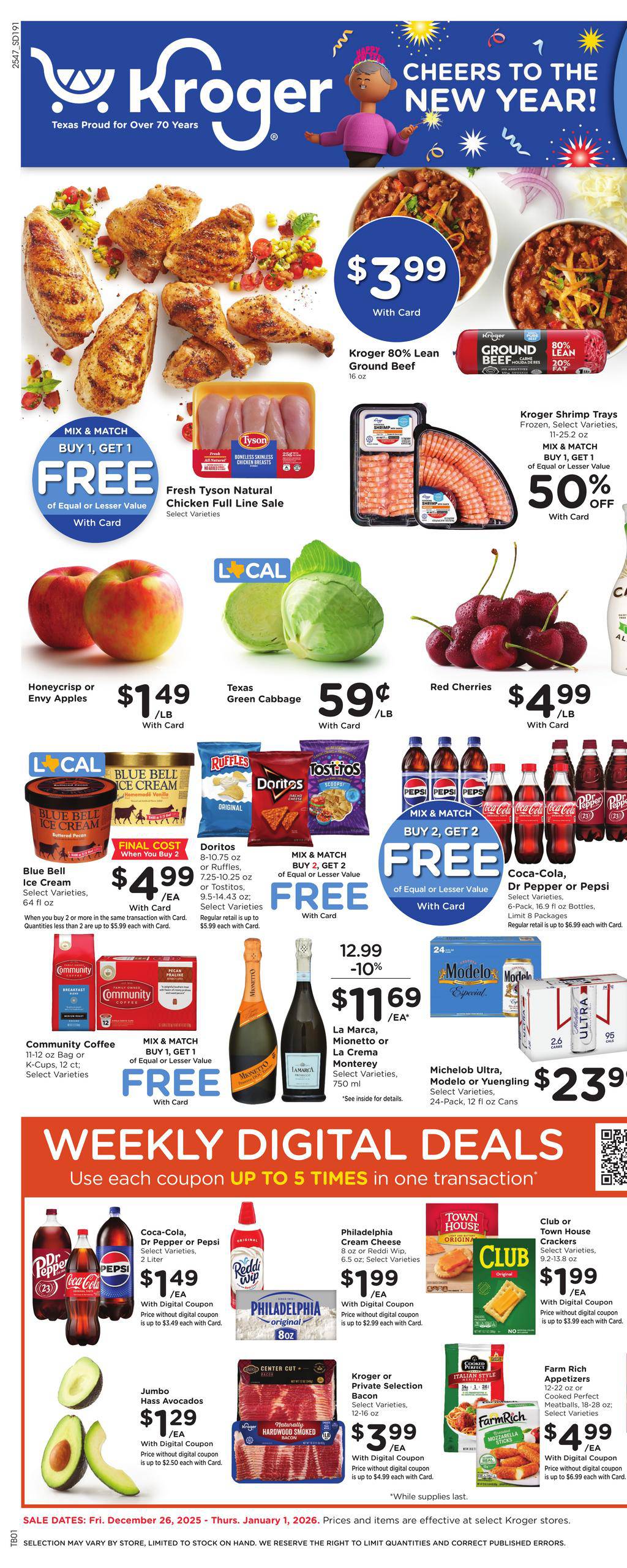 Kroger Weekly Ad December 26, 2025 - January 1, 2026 | WeeklyAds2