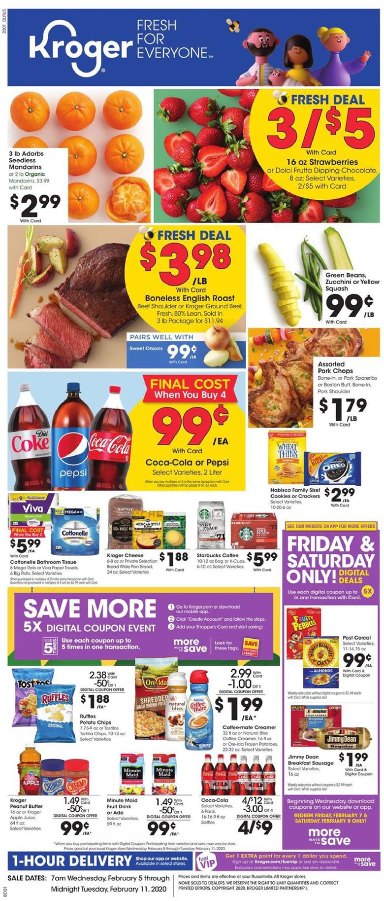 Kroger Weekly Ad Preview Feb 5 - 11, 2020 page 1