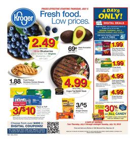 Kroger Weekly Ad Jul 5 - 10, 2018