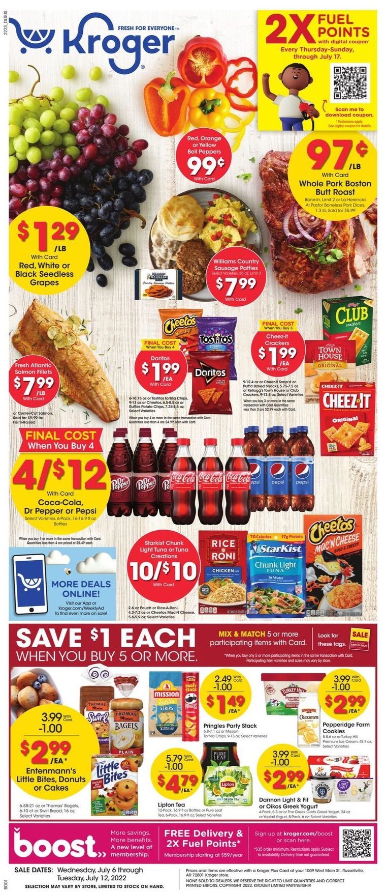 Kroger Weekly Ad Jul 6 - 12, 2022 - WeeklyAds2