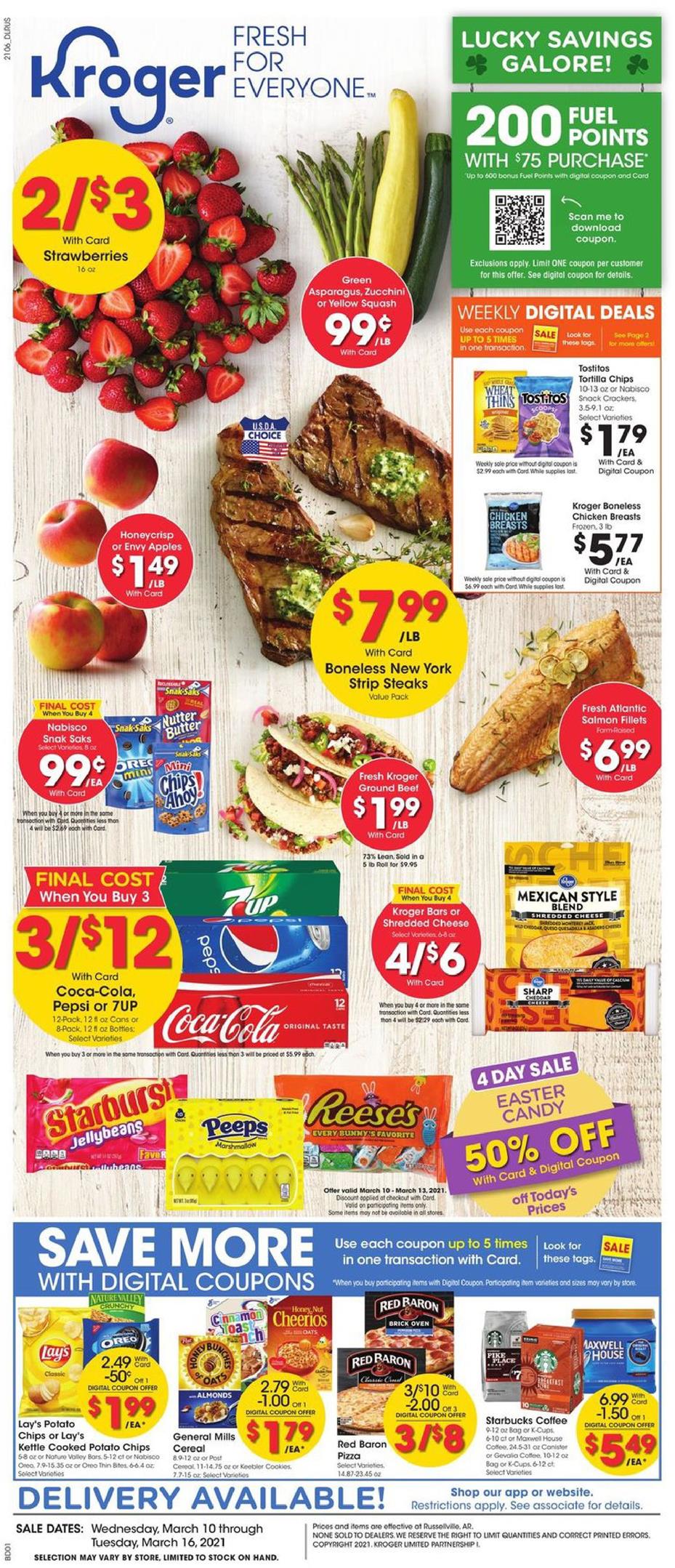 Kroger Weekly Ad Mar 10 16, 2021 WeeklyAds2