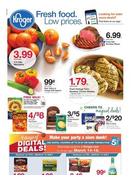 Kroger Weekly Ad March 14 - 20, 2018