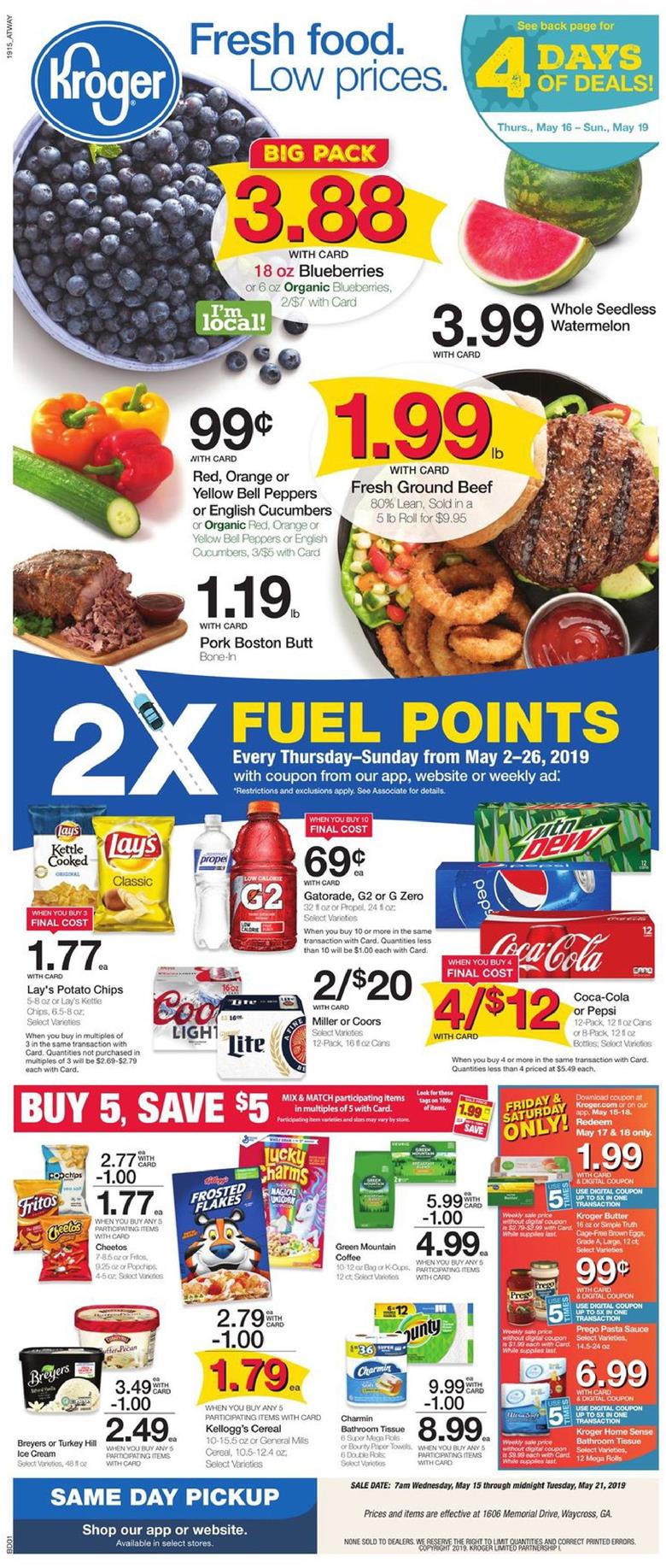 Kroger Weekly Ad May 15 21, 2019 WeeklyAds2