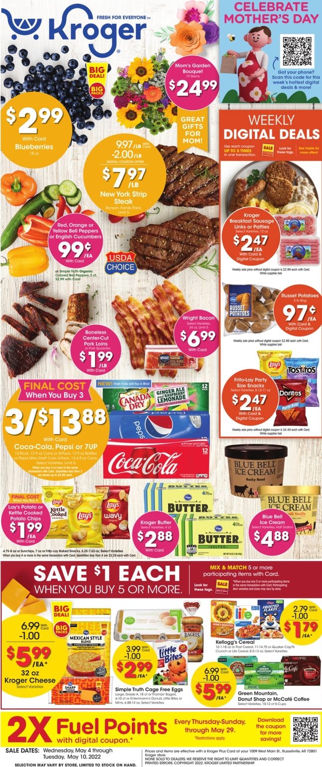 Kroger Weekly Ad May 4 10, 2022 WeeklyAds2