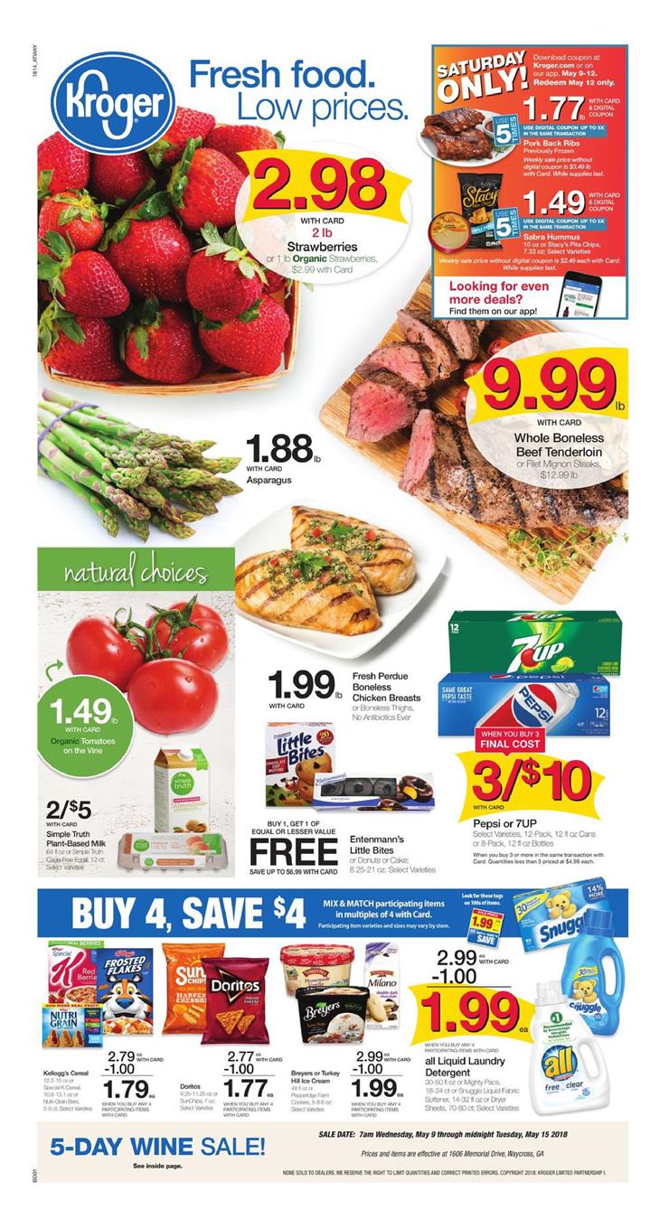 Kroger Weekly Ad May 9 15, 2018 WeeklyAds2