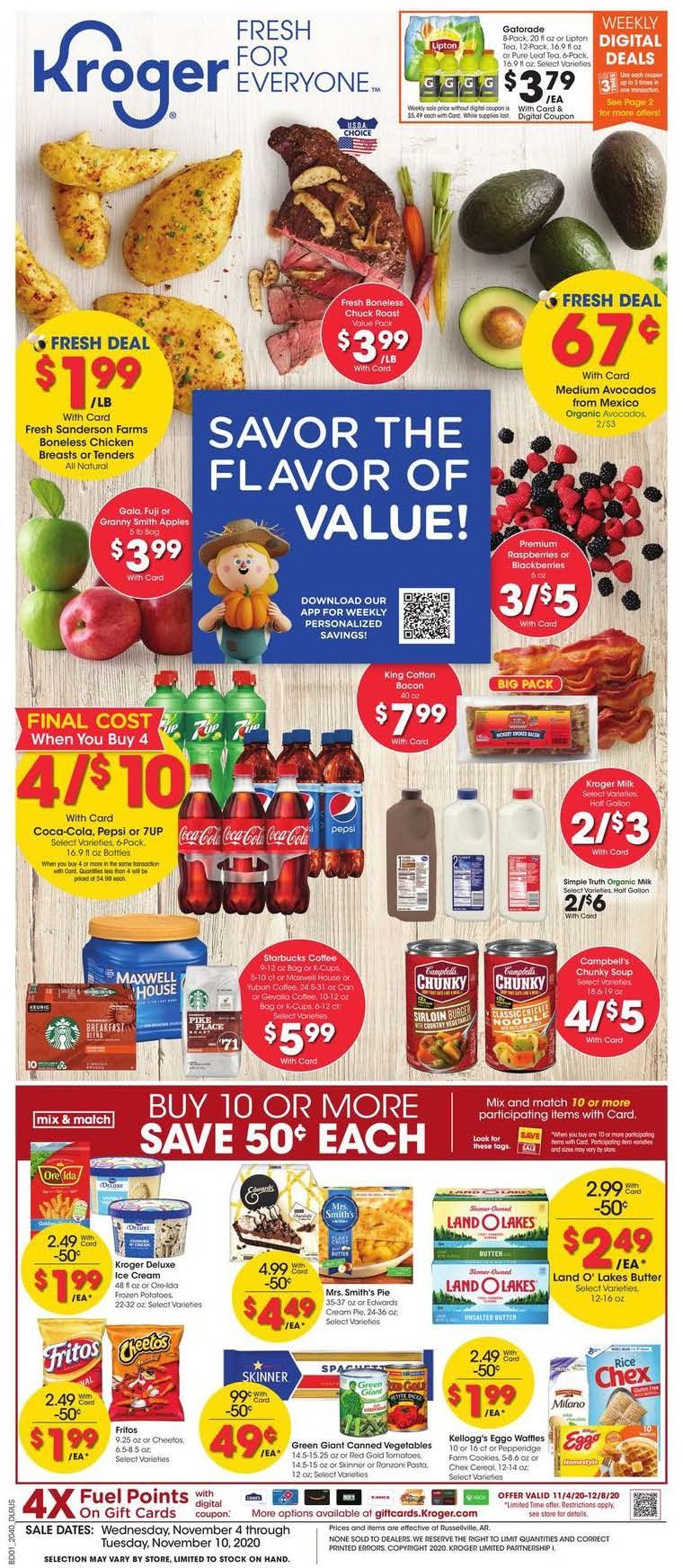 Kroger Weekly Ad Nov 4 - 10, 2020 - Weeklyads2