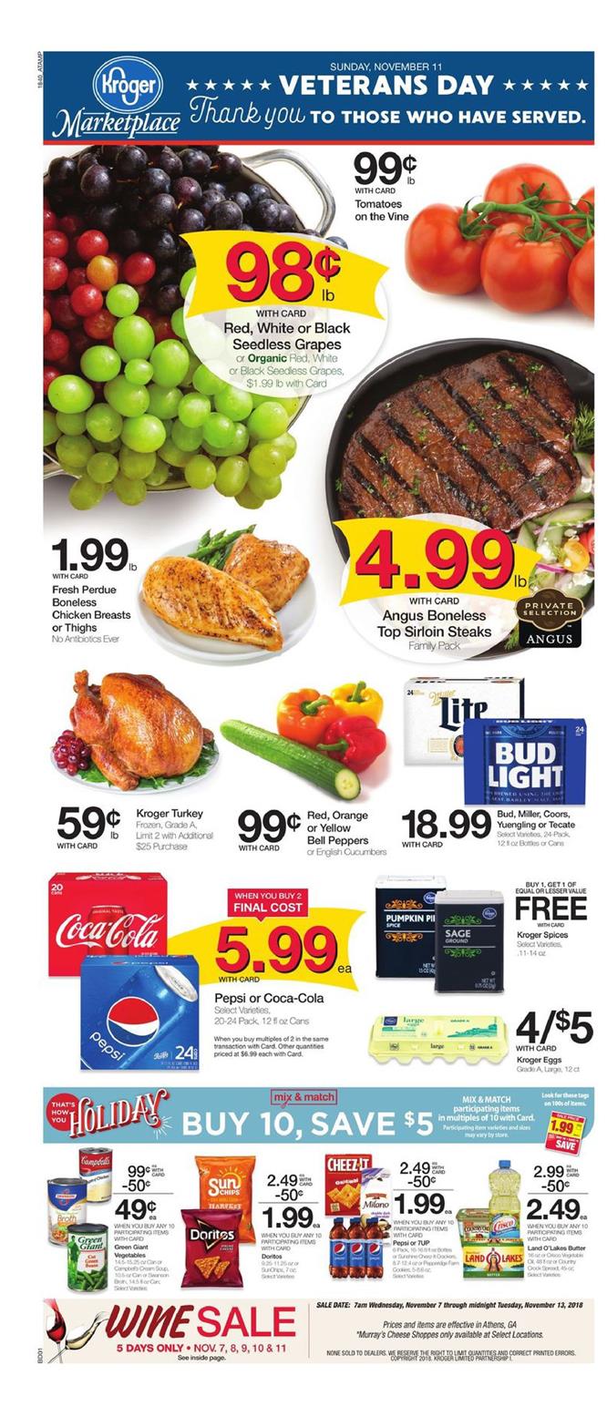 Kroger Weekly Ad Nov 7 13, 2018 WeeklyAds2