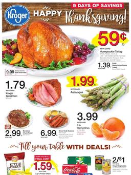 Kroger Weekly Ad November 16–24 2016