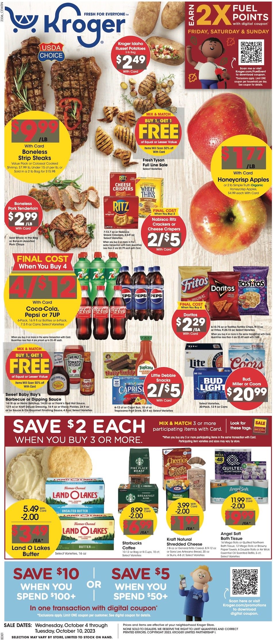 Kroger Weekly Ad Oct 4 - 10, 2023 - WeeklyAds2