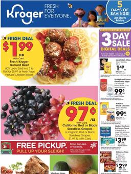 Kroger Weekly Ad Nov 29 - Dec 5, 2019