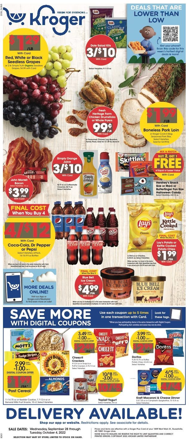 Kroger Weekly Ad Sep 28 Oct 4, 2022 WeeklyAds2