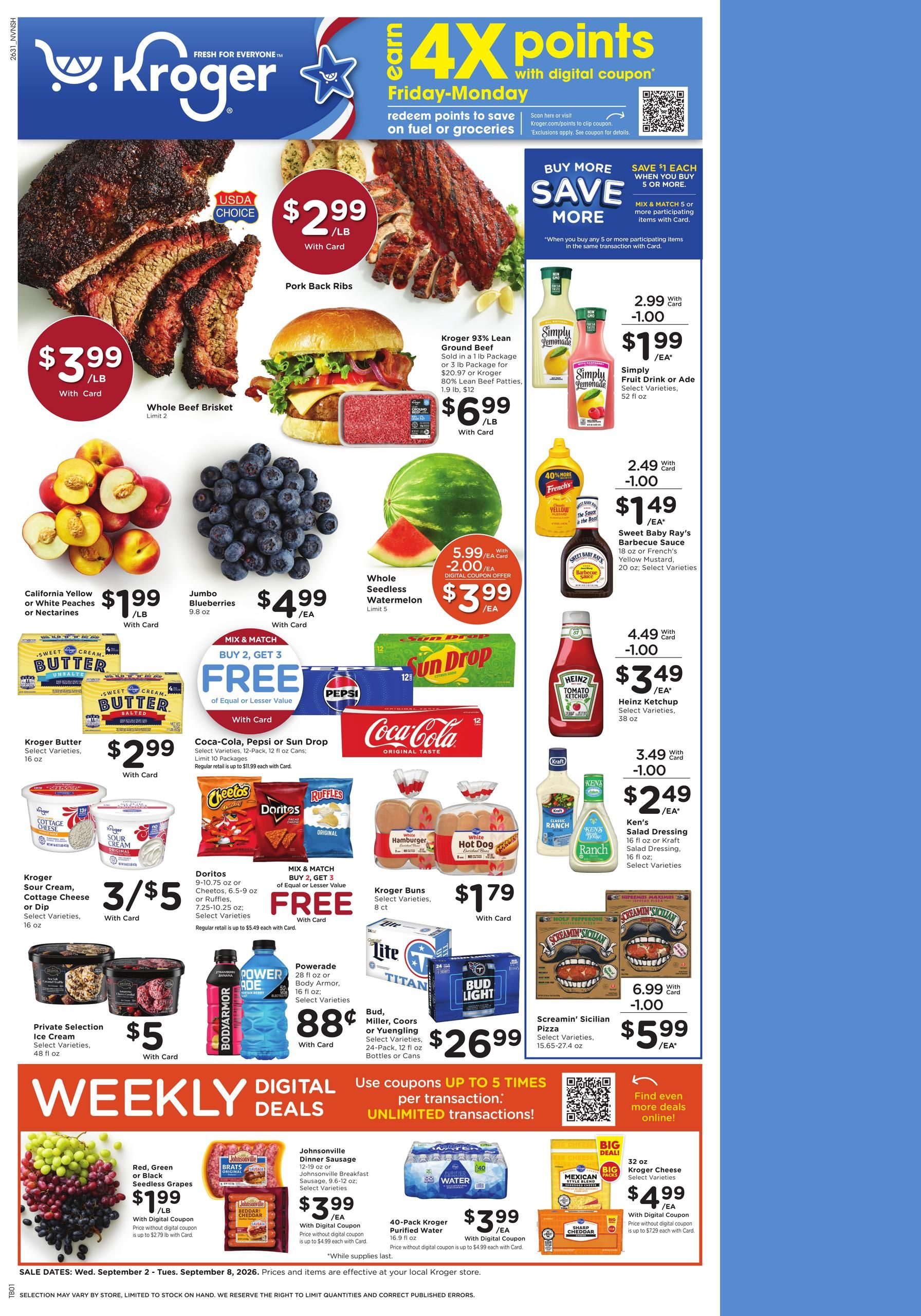 Kroger Weekly Ad September 2 - 8, 2026 page 1