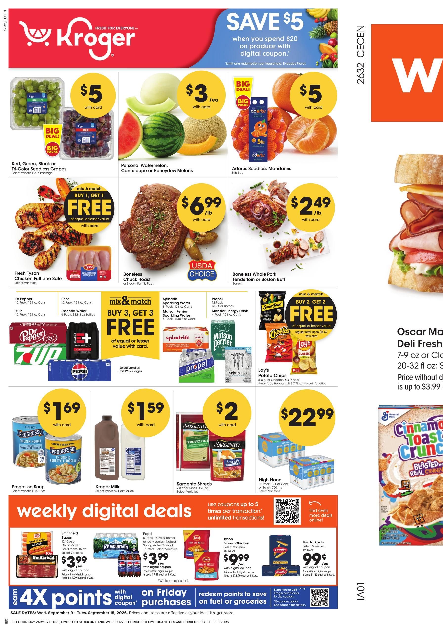 Kroger Weekly Ad September 9 - 15, 2026 page 1