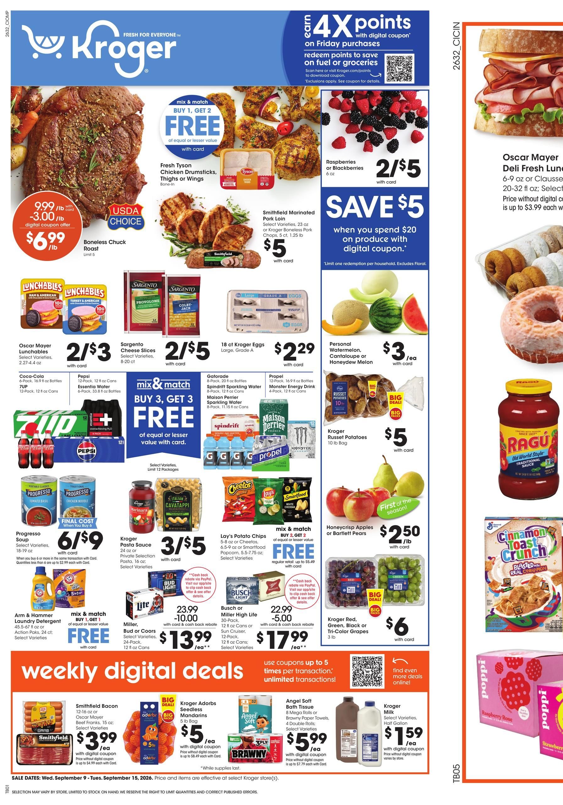 Kroger Weekly Ad September 9 - 15, 2026 page 1