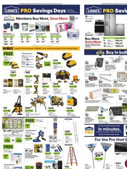 Lowe's Pro Ad September 14 - 25, 2026