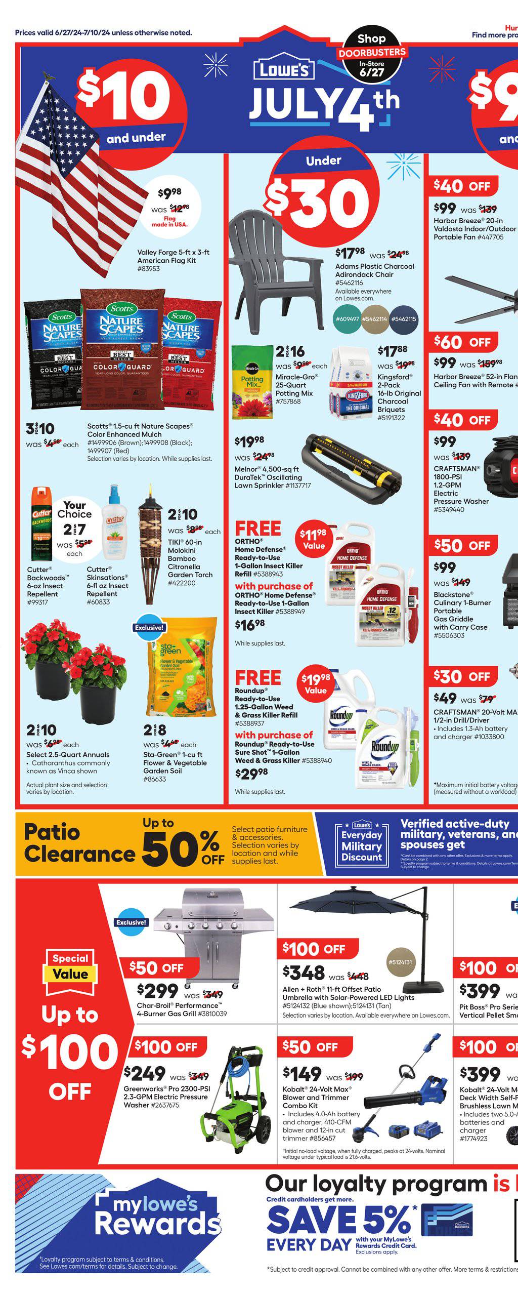 Lowe's Ad In Store Promotion / DIY June 27 - July 10, 2024 | WeeklyAds2
