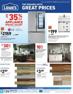 Lowe's Ad Oct 17–23, 2019