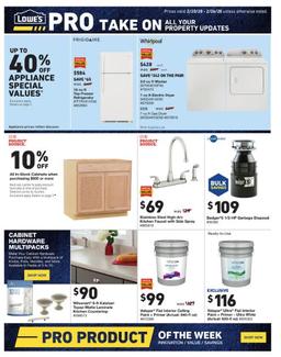 Lowe's Pro Ad Feb 20–26, 2020