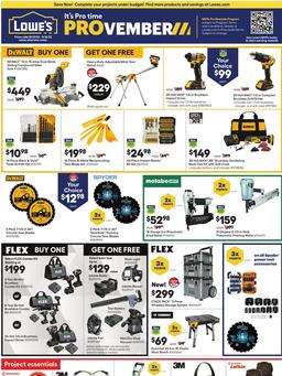 Lowe's Pro Ad Oct 27 - Nov 16, 2022