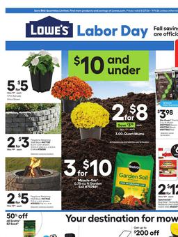 Lowe's Weekly Ad August 27 - September 9, 2026