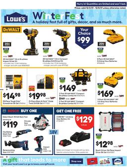Lowe's Weekly Ad Dec 2 - 8, 2021