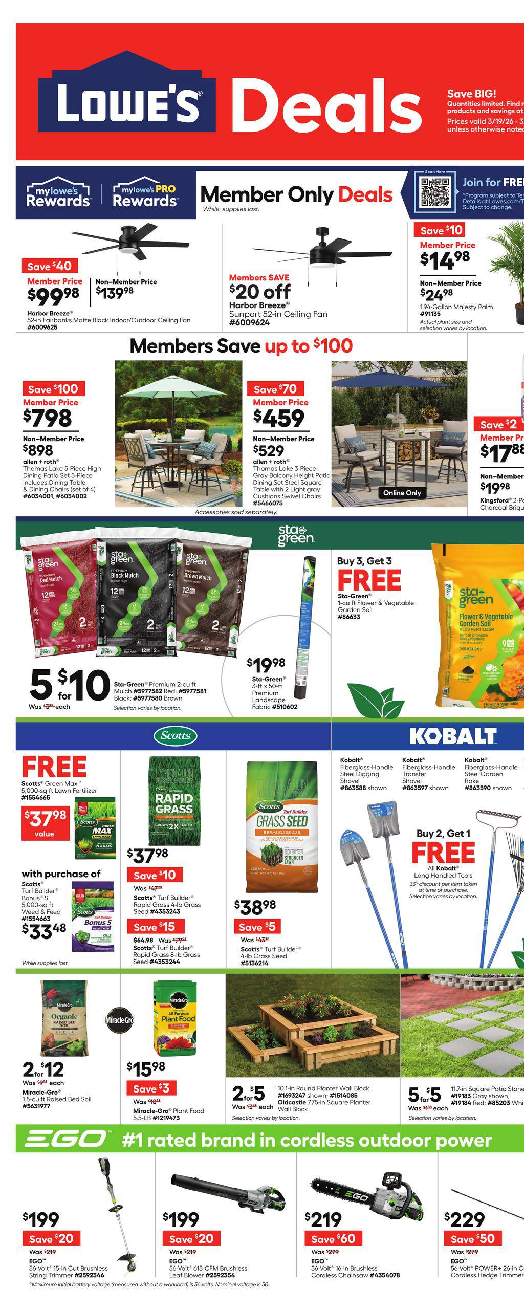 Lowe's Weekly Ad March 19 - 25, 2026