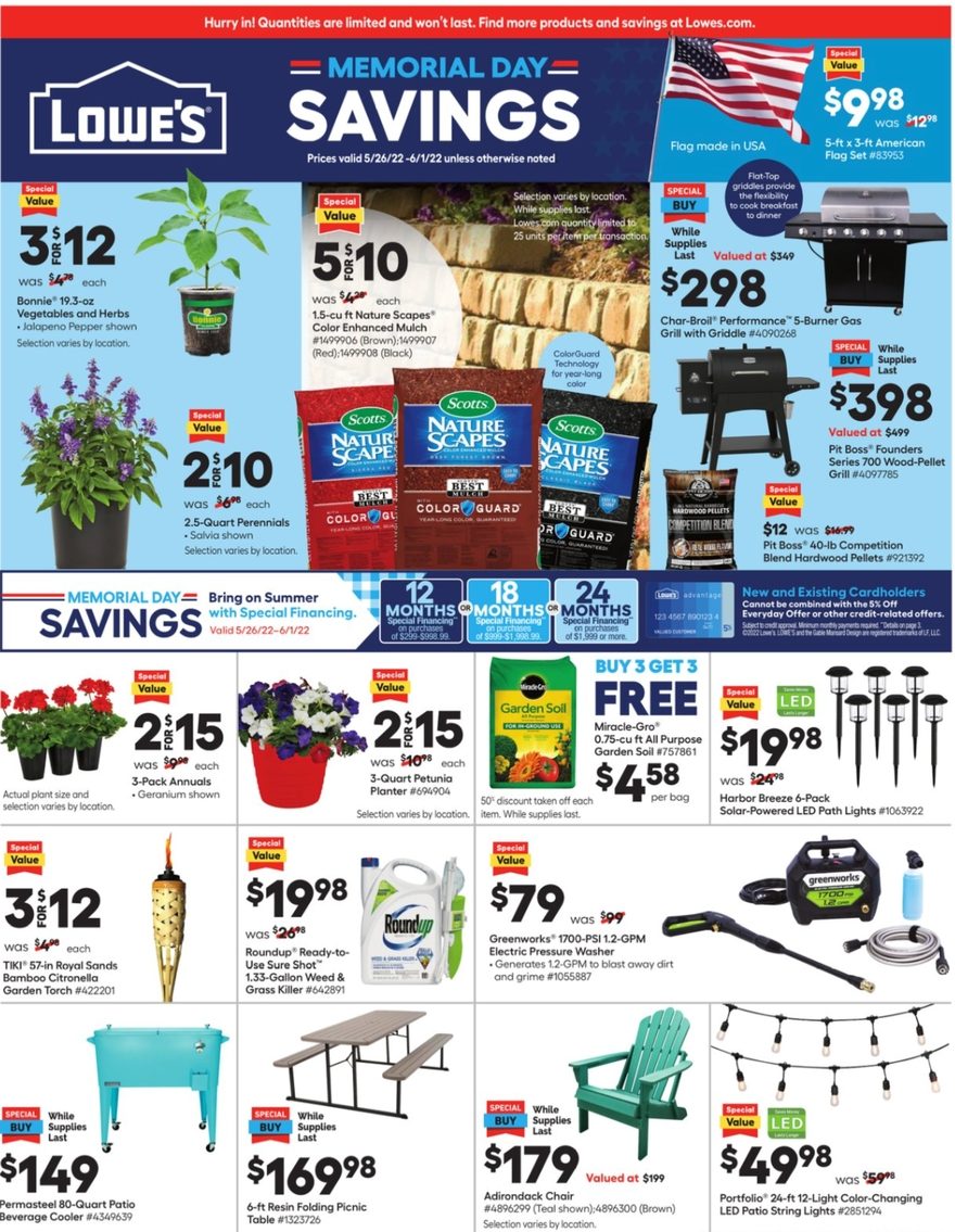 Lowe's Weekly Ad May 26 - Jun 1, 2022 - WeeklyAds2