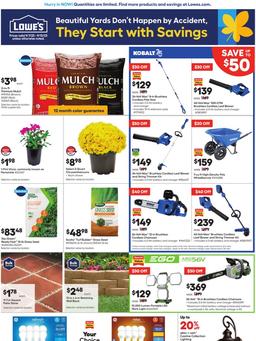 Lowe's Weekly Ad Sep 7–13, 2023