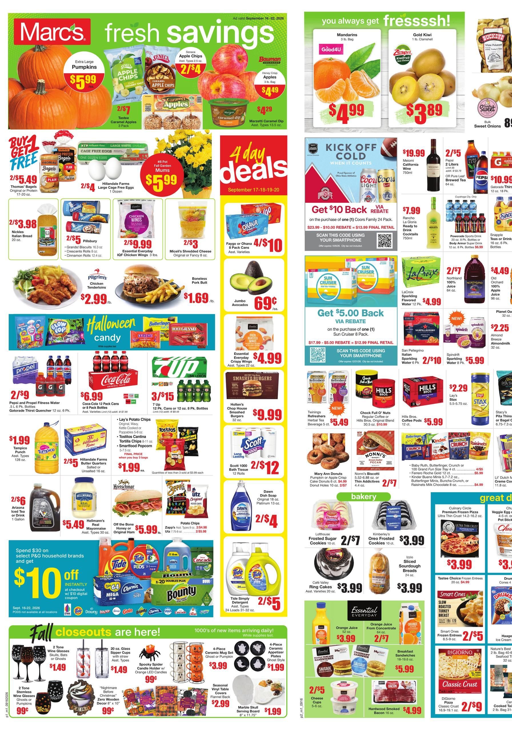 Marc's Weekly Ad September 9 - 15, 2026 page 1