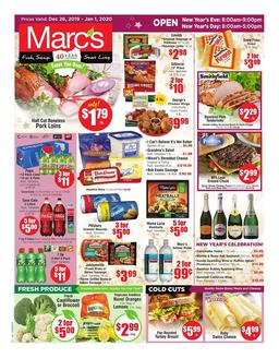 Marcs Weekly Ad Dec 26 2019 - Jan 1, 2020